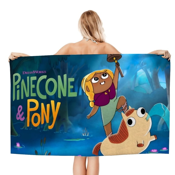 Piña y Pony Toalla de playa de secado rápido con diseño temático, regalo para mujeres y niñas, ideal para cumpleaños, fans, amantes de la música, uso en la playa o al aire libre, 78 × 180 cm
