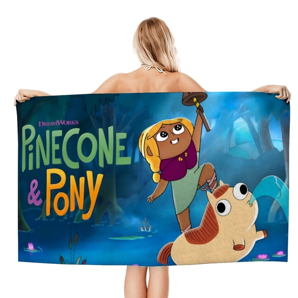 Piña y Pony Toalla de playa de secado rápido con diseño temático, regalo para mujeres y niñas, ideal para cumpleaños, fans, amantes de la música, uso en la playa o al aire libre, 78 × 150 cm