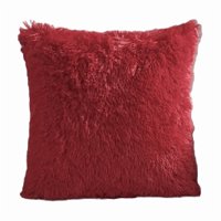 Genérico - Pack 2 Funda Peluda Decorativa Color Vino