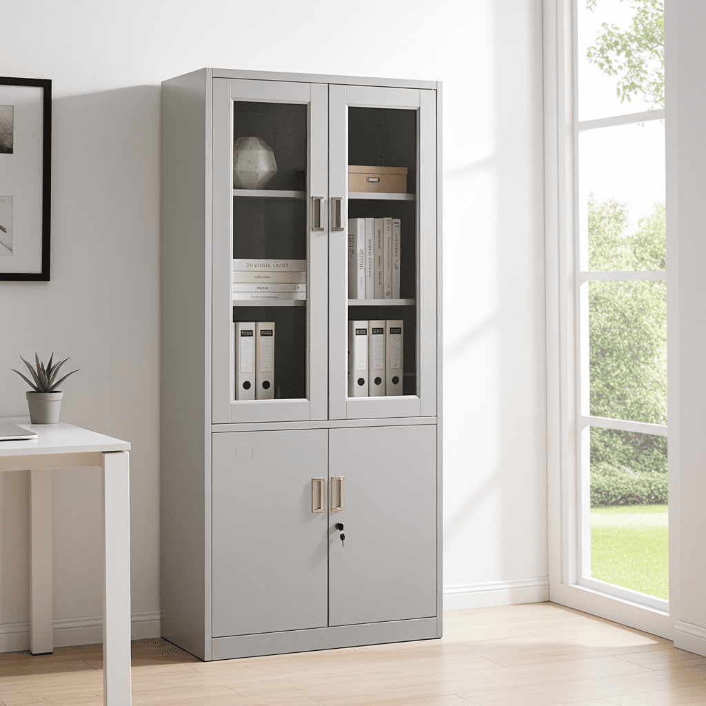 Igpro - Estante Armario Vitrina 4 Puertas Multiuso