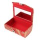 thumbnail image 4 of Bordado Joyas Maquillaje Pintalabios Estuche Con Espejo Rojo, 4 of 5