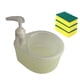 thumbnail image 1 of Dispensador De Jabón Líquido 2 En 1, 3 Esponjas Para Lavar Platos, Para Bar, Cocina, Encimera, Amarillo, 1 of 3