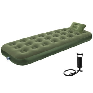 Vidita - Colchón Inflable Individual 1 Plaza Almohada Integrada Con Inflador