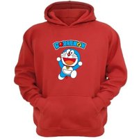 Genérico - Polerón Canguro Doraemon Rojo Talla S Unisex