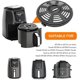 thumbnail image 3 of Bandeja Grill para Air Fryer GXF de 8,2" Antiadherente para Ninja 4QT, 3 of 8