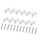 thumbnail image 1 of 12 Clips Para Mosquiteras Con Tornillos, Resistentes Para Invierno, Para Sujetar Mosquiteras Blancas., 1 of 5