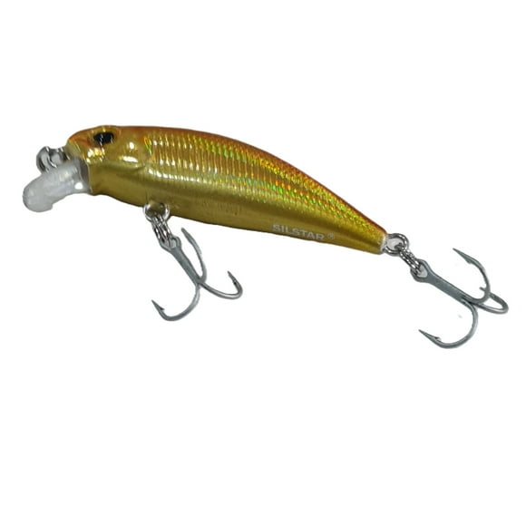 Señuelo Silstar 4cms 2grs Sinking Fibra Oro/rojo A53
