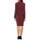 thumbnail image 3 of INSPIRE CHIC Conjunto de Traje de Mujer Regreso a Clases para Maestras Conjuntos de Negocios Blazer Peplum sin Cuello Traje Formal de Falda Lápiz Conjunto de 2 Piezas L Burdeos, 3 of 6