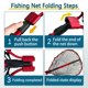 thumbnail image 4 of Red de Pesca SEASPRO Plegable de Malla Roja 50 cm, 4 of 7
