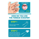 thumbnail image 2 of Raspador limpiador lengua limpieza lingual fácil acero inoxidable, 2 of 3