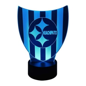 Lampara Ilusion 3D Huachipato De 7 Colores, Base Touch