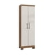 thumbnail image 1 of Alacena Armario Multiuso 2 Puertas con Llave Canela Arena 187x60.9x37.3 cm MDP Be Design, 1 of 6