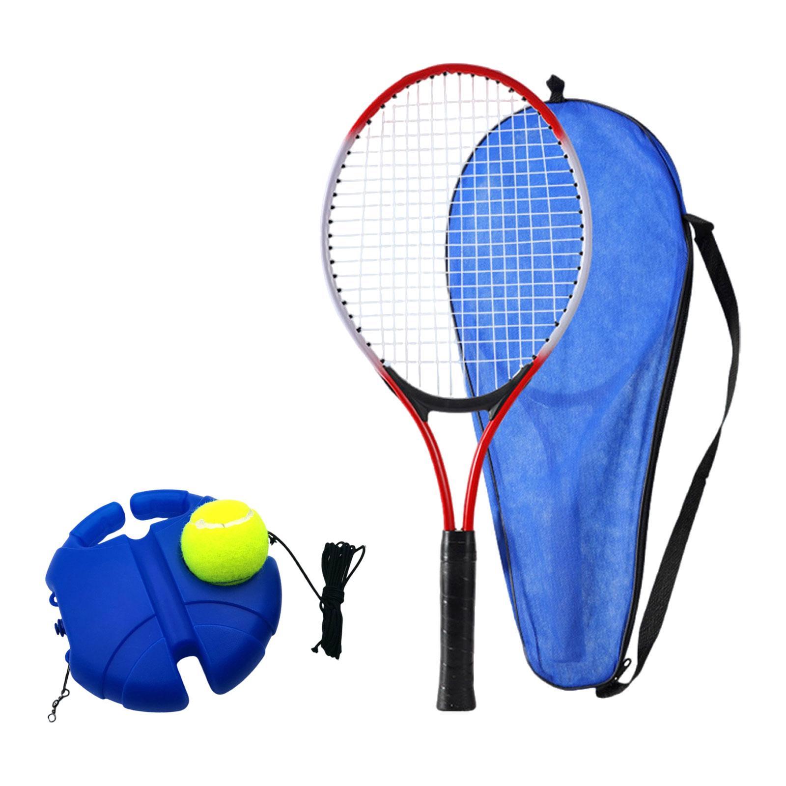 Ioensy - Pelota De Rebote Para Entrenamiento De Tenis Con Cuerda, Equipo De Entrenamiento De Tenis Para Principiantes, Para Niños, Color Rojo