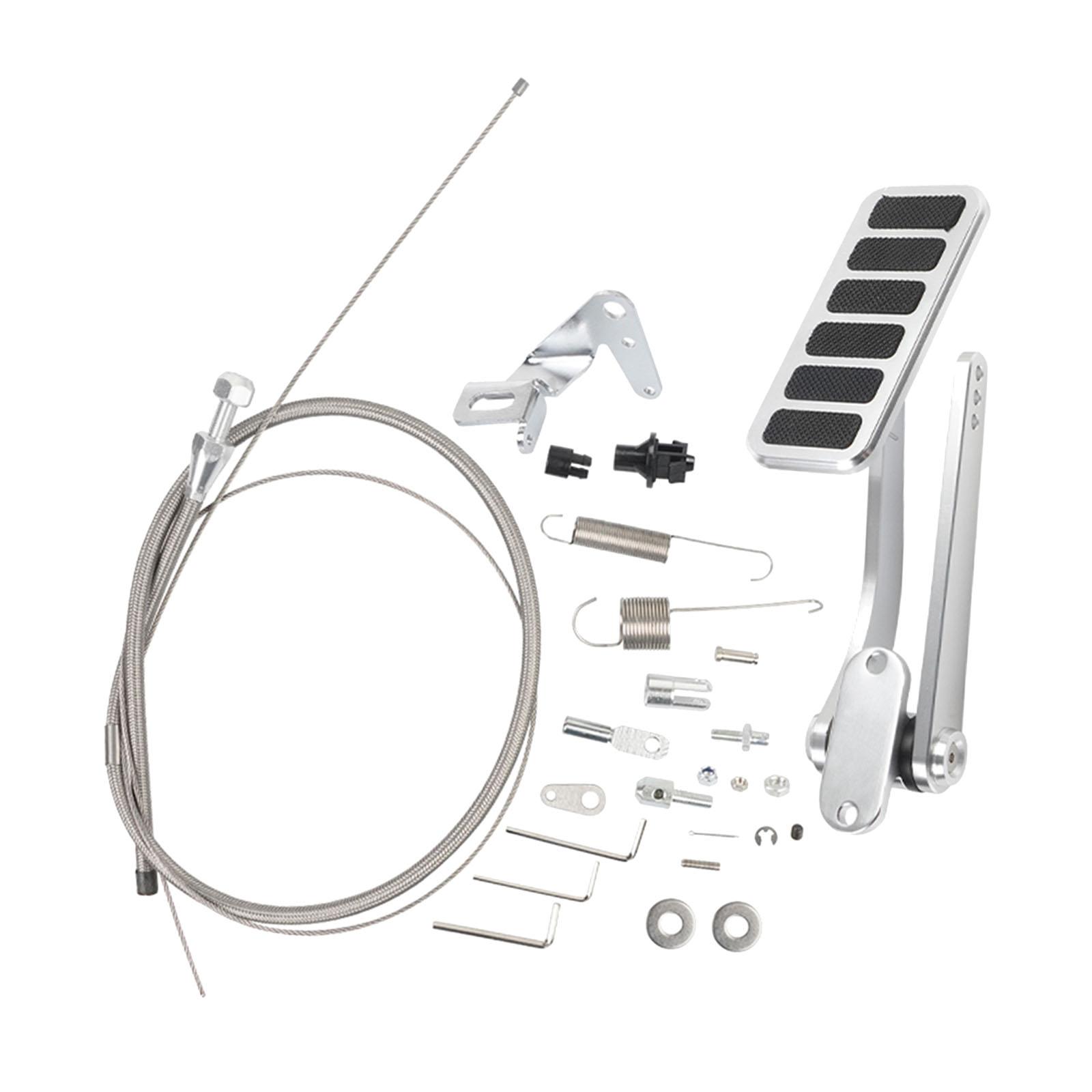 Ioensy - Eje De Repuesto Para Pedal De Acelerador De Aluminio Pulido Universal