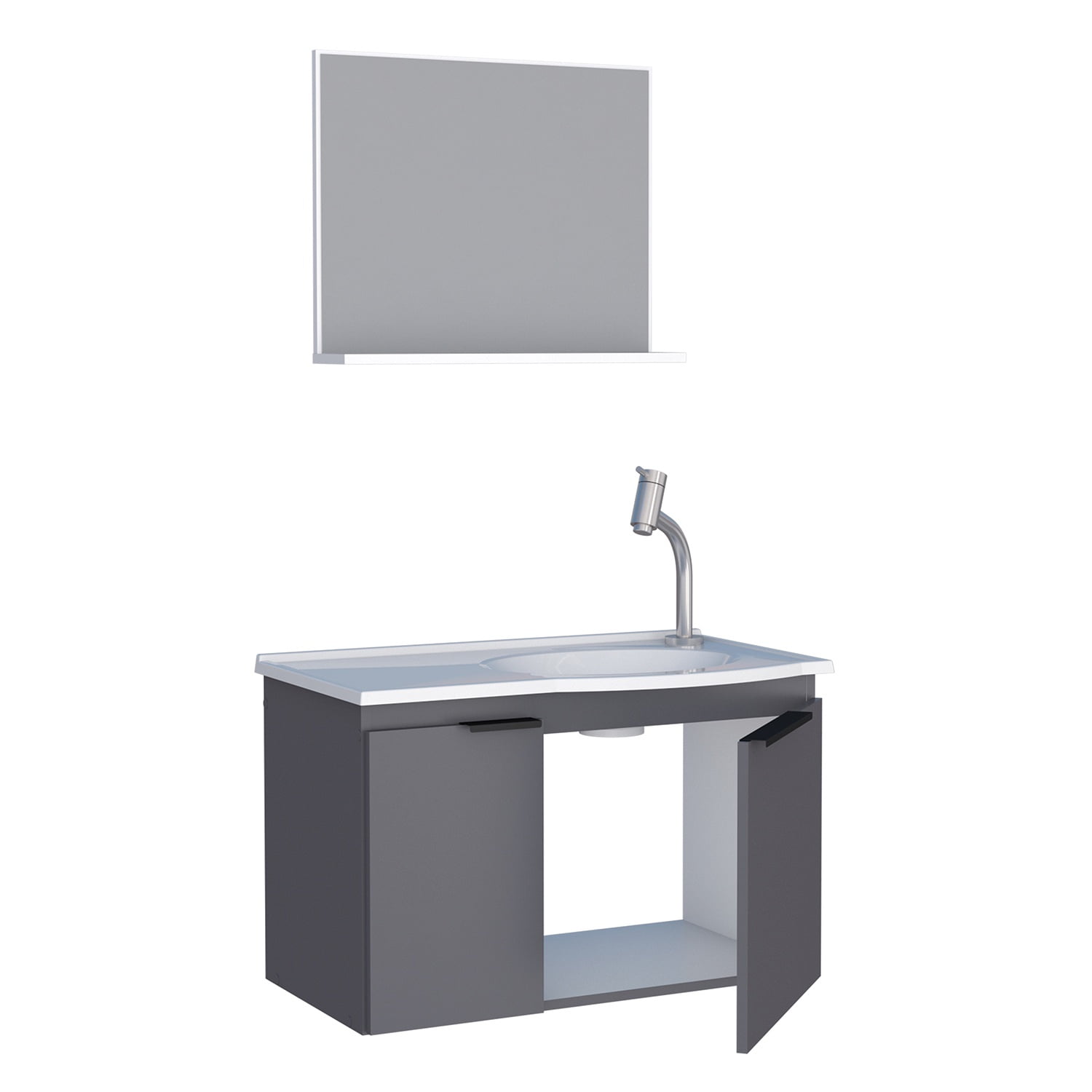 Vekka Home - Vanitorio Aereo Con Espejo Quartzo