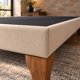 thumbnail image 4 of Base de Cama 2 Plazas Tapizada en Lino Beige con Patas 150 x 190 cm, 4 of 6
