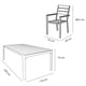 thumbnail image 3 of Juego Comedor Terraza 8 Personas Mesa 220x111cm Beige Northwest, 3 of 8