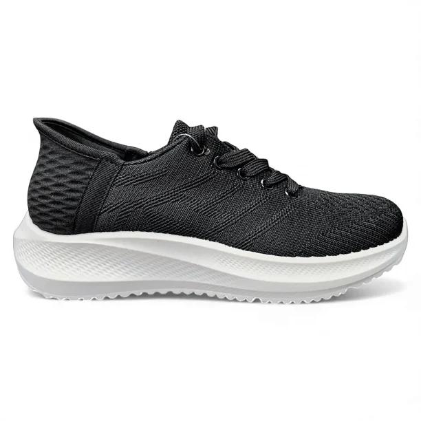 Zapatilla Mujer Confort Urban Negra New Walk