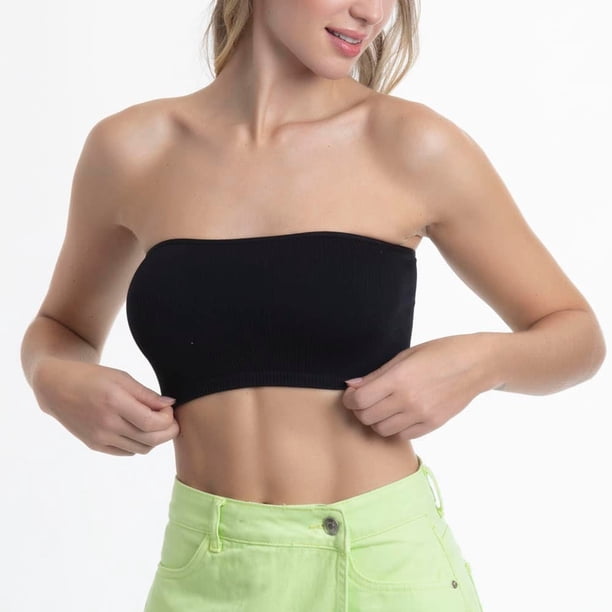 Sosten Top Seamless Poliamida Acanalado Rib Mujer LADY GENNY