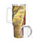 thumbnail image 3 of Enredados: Cabello Largo Vaso aislado de acero inoxidable con asa, diseño temático, regalo para familia, amigos y fans; incluye pajita y encaja en el portavasos estándar, 40 oz, 3 of 6