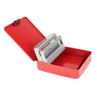 Magideal - Estuche Para Brocas Helicoidales, Estuche De Almacenamiento, Accesorio, Vacío, Práctico, Resistente, De Metal, Caja De Índice Para Brocas, Dispensador 41 Ranuras