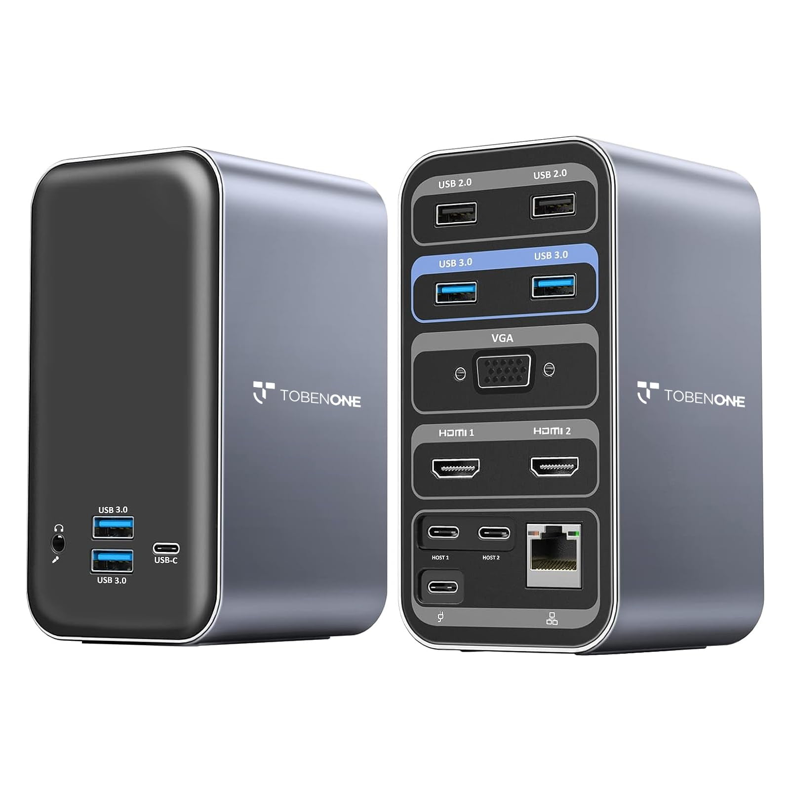Tobenone - Estación De Acoplamiento Usb C Con Doble Monitor Para Macbook Pro/air