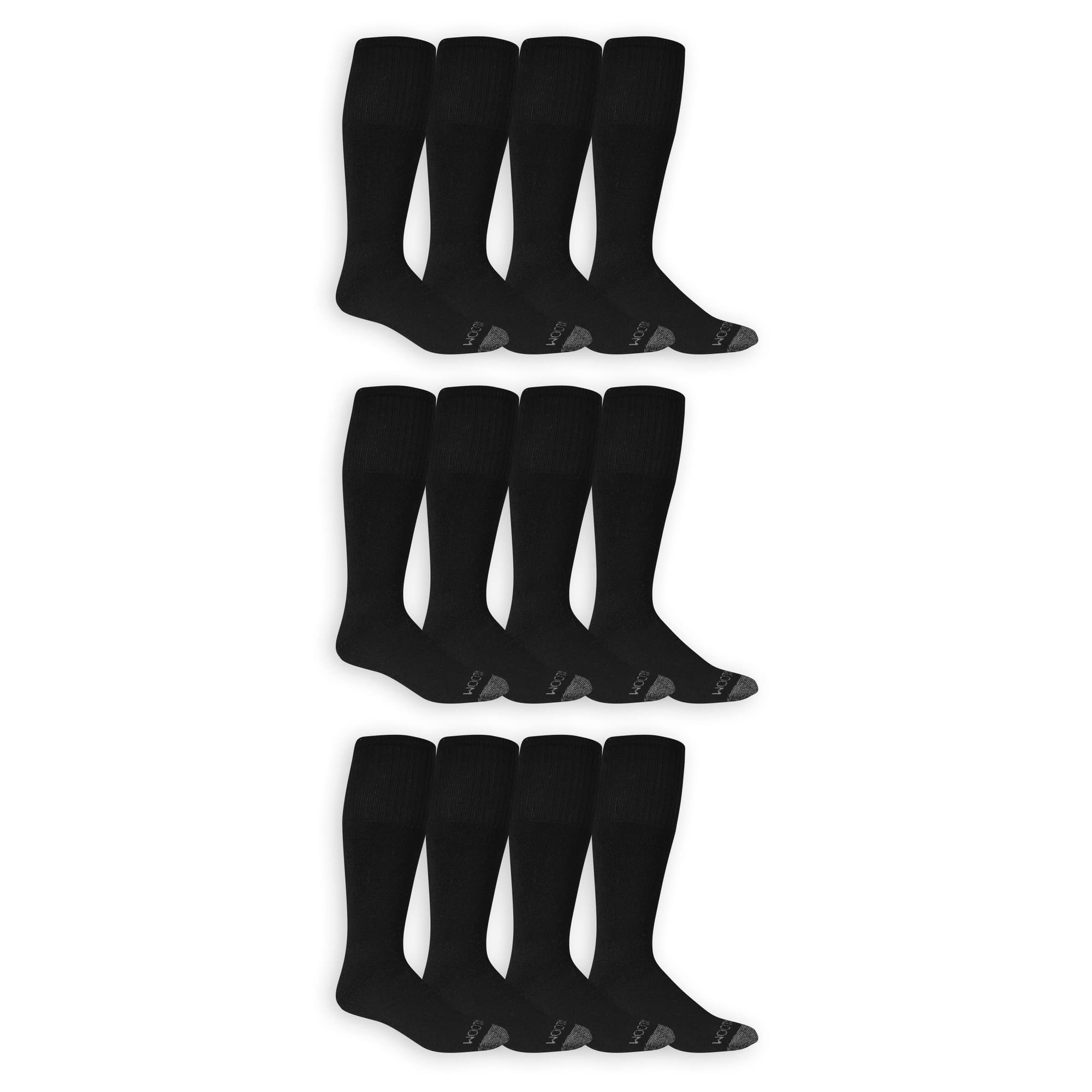Calcetines Fruit Of The Loom Dual Defense Para Hombre, Talla 6-12 (paquete De 12)