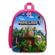 thumbnail image 1 of Mochila Desmarcar Minecraft Rosa, 1 of 6