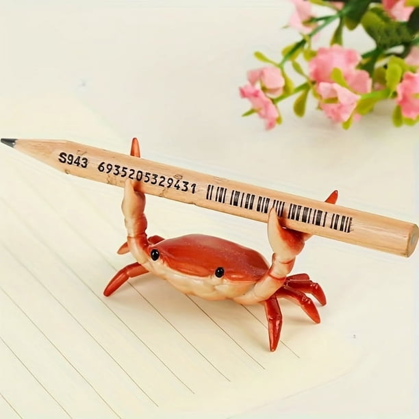 Get a Grip with the Cute and Functional Crab Pen Holder - Perfect for Students!
