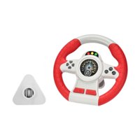 Magideal - Los Juguetes Del Volante Para Niños Con Ruido Y Formación Más Ligera, Eléctrica Y Temprana Engañan Para Jugar Un Vehículo De Juguete Para Niños Y Niña Rojo