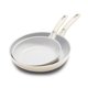 thumbnail image 1 of Juego de sartenes GreenPan 20 cm/25 cm cerámica antiadherente color crema, 1 of 5