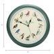 thumbnail image 2 of Reloj de pared Mark Feldstein Audubon Singing Bird 33 cm, color verde, 2 of 8