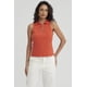thumbnail image 5 of Polera Mujer Rib Medio Cierre Naranjo Oscuro, 5 of 8
