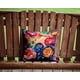 thumbnail image 2 of Almohada Decorativa Con Peonías Coloridas 14x14, 2 of 6