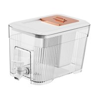 Bothyi - Dispensador De Jugo Helado De Hervidor Frío De 6L, Contenedor De Limonada Para Barra De Cocina, Blanco