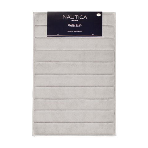 Alfombra De Baño Nautica Home 50X80Cm Ultra Coralina Suave Gris