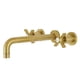 thumbnail image 1 of Grifo de pared para bañera Kingston Brass Millennium Brushed Brass, 1 of 1
