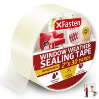 Cinta Selladora Xfasten Transparente Para Ventanas, 50,8 Mm X 27,43 M