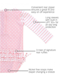 thumbnail image 1 of Rash Guard con volantes en el trasero, manga larga, lunares rosas, para niñas de 3 años, 1 of 5