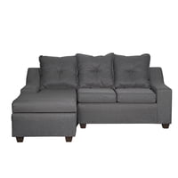 Masel - Seccional 3C Viena Izquierdo Gris Oscuro