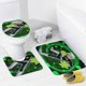 thumbnail image 4 of Danny Phantom-theme 4-Piece Shower Curtain Set with Rugs, Waterproof Bathroom Decor Set Includes Bath Mat, U-Shaped Rug, Toilet Lid Cover and Curtain with Hooks, 4 of 6