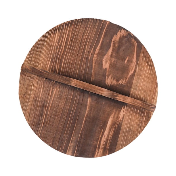 Tapa Abatible De Madera, Tapa Redonda Para Utensilios De Cocina, Para El Hogar, Cocina, Camping, Cabañas, Ollas De 36cm