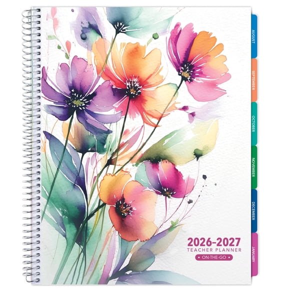 Planificador EXCELLO GLOBAL PRODUCTS 21 cm Floral Arcoíris