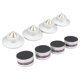 thumbnail image 4 of Base De Soporte De Puntas De Aislamiento De Altavoz De Aluminio Para Tocadiscos Amp Silver 4pcs, 4 of 5