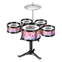 Magideal - Juego De Batería De Jazz Para Niños, Kits De Batería De Jazz Para Niños, Juguetes De Percusión, Juguete Sensorial, Iluminación Musical Para El Día De , 5 Tomos