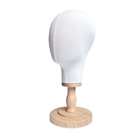 Magideal - Cabeza De Peluca De 54 Cm, Modelo De Cabeza De Bloque, Cabeza De Maniquí, Sombreros, Soporte De Pie, Maniquí Para Tienda, Salón De Casa, Auriculares, Estilo B