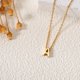 thumbnail image 5 of Collar MOMOL chapado en oro de 46 cm con inicial diminuta, 5 of 7