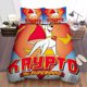 thumbnail image 1 of Krypto The Superdog Logo Quilt Duvet Cover Set Queen Doona Cover Kids3-Piece Bedding Set, 1 of 5