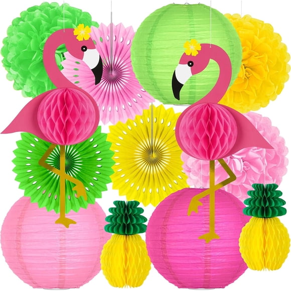 Decoraciones para Fiesta Heartome Tropical 13 Piezas