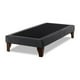 thumbnail image 1 of Base De Cama Europea 1.5 Plaza Gris Oscuro Felpa 105X200cm, 1 of 2